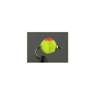 Bead Head Chartreuse Red Dot
